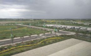 路橋一公司承建的烏蘭察布機場綠化、硬化工程